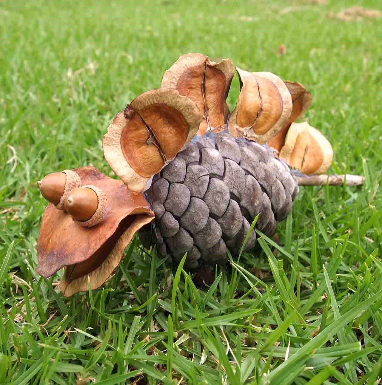 kids-nature-craft-pinecone-dinosaur-stegosaurus